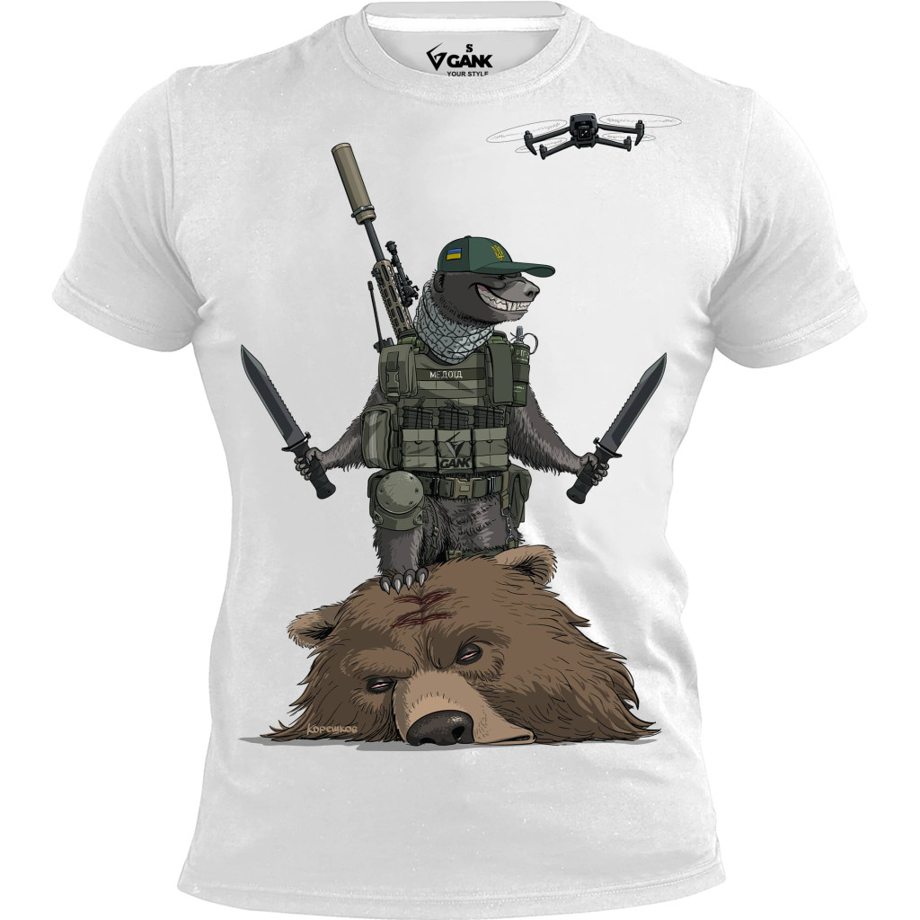 Футболка Медоїд GANK White