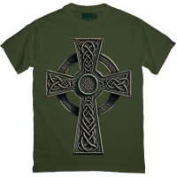 Футболка Celtic Cross in Olive
