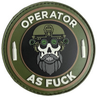 Шеврон ПВХ Operator As Fu*ck Green