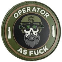 Шеврон ПВХ Operator As Fu*ck Green