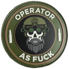 Шеврон ПВХ Operator As Fu*ck Green