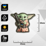 Шеврон ПВХ 3D ҐРОҐУ Йода Olive
