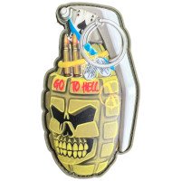 Шеврон ПВХ Лимонка Skull  Go To Hell