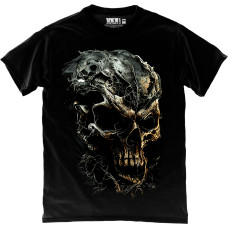 Футболка  Skull Gold and Grey 