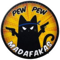 Шеврон ПВХ Круглий Madafakas