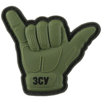 Шеврон ПВХ 3D Shaka olive