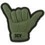 Шеврон ПВХ 3D Shaka olive
