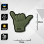 Шеврон ПВХ 3D Shaka olive