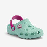 Клоги (сабо) Coqui Little Frog Lt. mint/Lt. fuchsia