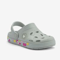 Клоги (сабо) Coqui Froggy Khaki grey hearts
